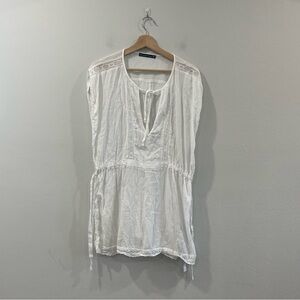 Abercrombie & Fitch Beach Swim Cover Up White Sz M/L
